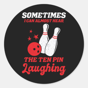 Manchmal kann ich fast das zehn Button lachen höre Runder Aufkleber