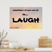 "MANCHMAL KANN MAN ALLES, WAS MAN TUN KANN, LAUGE  POSTER (Küche)