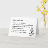 Manchmal Karte (Gelbe Blume)