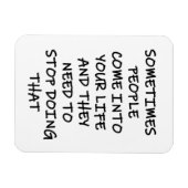 Manchmal kommen Menschen in dein Leben Magnet (Horizontal)