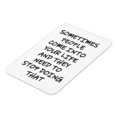 Manchmal kommen Menschen in dein Leben Magnet (Linke Seite)