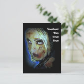 "Manchmal kommen sie Zuhause" Zombie Postcard Postkarte (Stehend Vorderseite)
