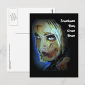 "Manchmal kommen sie Zuhause" Zombie Postcard Postkarte (Vorne/Hinten)