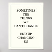 MANCHMAL KÖNNEN WIR DIE DINGE NICHT ÄNDERN POSTER (Vorne)