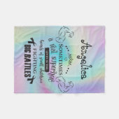 Manchmal lebt ein wirklicher Superheld weiße Fleecedecke (Vorderseite (Horizontal))