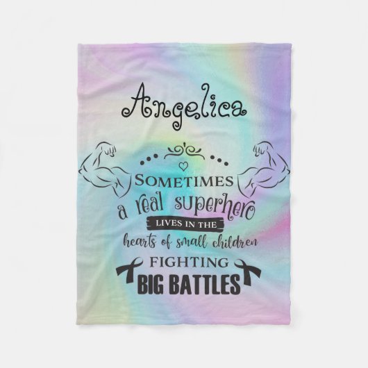 Manchmal lebt ein wirklicher Superheld weiße Fleecedecke (Vorderseite)