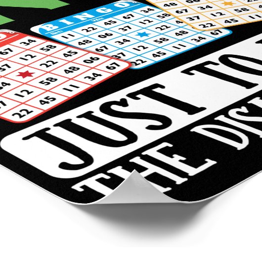 Manchmal lese ich gerne Bingo Funny Lucky Poster (Ecke)