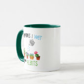 Manchmal mache ich meine Pflanzen-lustige Tasse (Vorderseite Links)