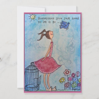 Manchmal muss es einfach gelassen werden feiertagskarte