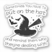 manchmal muss man den Hut anziehen und daran erinn Aufkleber (Vorderseite)