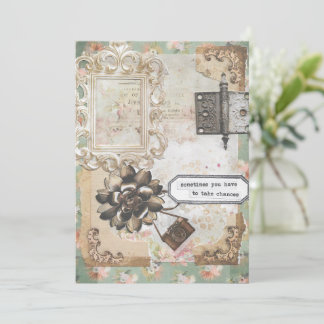 Manchmal muss man die Chance auf Inspirier-Karte e Dankeskarte