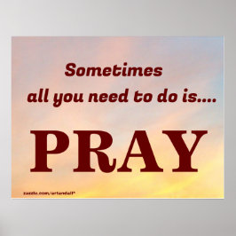 MANCHMAL MUSS MAN NUR PRAY MACHEN POSTER