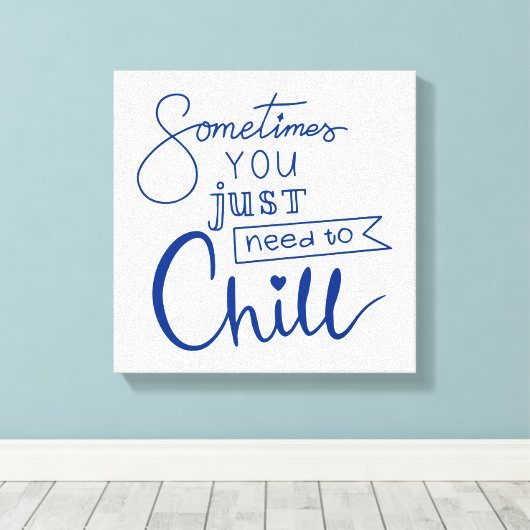 Manchmal muss man sich einfach abkühlen leinwanddruck (Insitu (Holzboden))