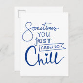 Manchmal muss man sich einfach abkühlen postkarte (Vorne/Hinten)