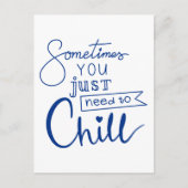 Manchmal muss man sich einfach abkühlen postkarte (Vorderseite)