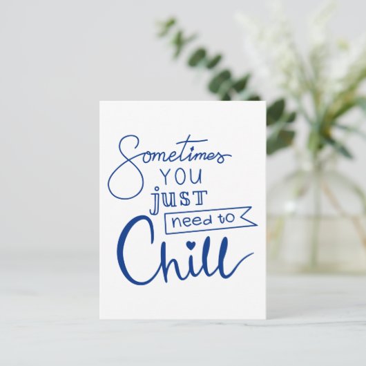 Manchmal muss man sich einfach abkühlen postkarte (Stehend Vorderseite)