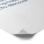 Manchmal müssen wir... Inspirationsposter Poster (Ecke)