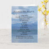 Manchmal müssen wir...inspirierend karte (Gelbe Blume)