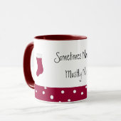 Manchmal naughty meistens Nice Tasse (Vorderseite Links)