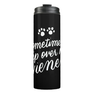 Manchmal reise ich über meine Dackel Hund Funny Da Thermosbecher