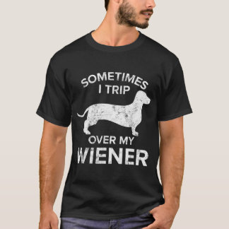 Manchmal reise ich über meine Dackel Hundeshirt Da T-Shirt