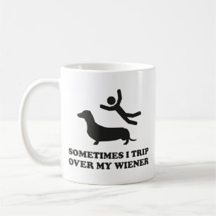 Manchmal reise ich über meine Dackel Kaffee-Tasse Kaffeetasse