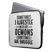 Manchmal ringen meine Dämonen Laptopschutzhülle (Vorderseite Links)