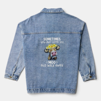 Manchmal sagt man einfach nur Moo und geht über di Jeansjacke