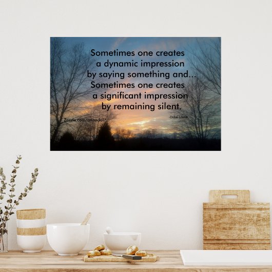 MANCHMAL SCHAFFT MAN DALAI LAMA POSTER (Küche)