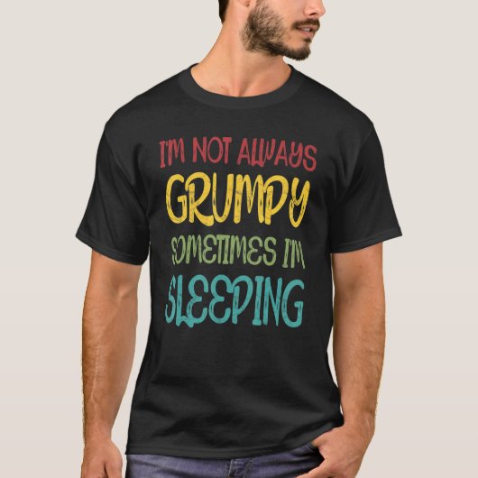 Manchmal schlafe ich nicht immer gruselig T-Shirt (Vorderseite)