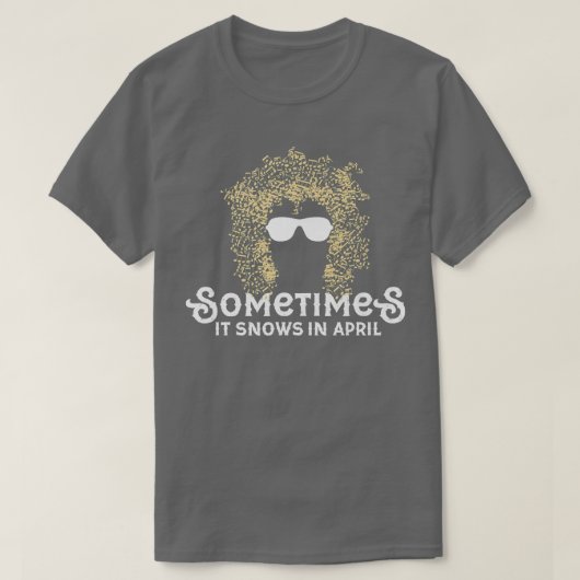 Manchmal schneit es im April Gedenkstätte T-Shirt (Design vorne)