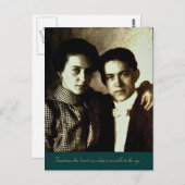 Manchmal sieht das Herz, was unsichtbar ist... Postkarte (Vorne/Hinten)