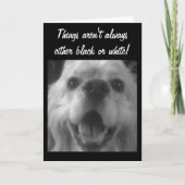 MANCHMAL SIND DIE DINGE BLAU! GUTE BESSERUNG KARTE (Vorderseite)