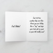 MANCHMAL SIND DIE DINGE BLAU! GUTE BESSERUNG KARTE (Innenseite)