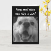 MANCHMAL SIND DIE DINGE BLAU! GUTE BESSERUNG KARTE (Gelbe Blume)