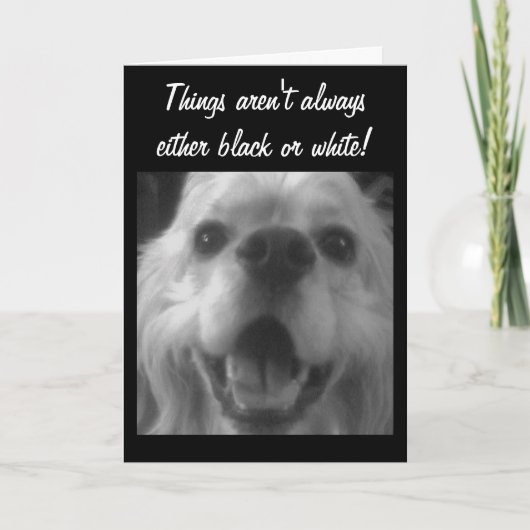 MANCHMAL SIND DIE DINGE BLAU! GUTE BESSERUNG KARTE (Vorderseite)