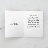 MANCHMAL SIND DIE DINGE BLAU! GUTE BESSERUNG KARTE (Innenseite)