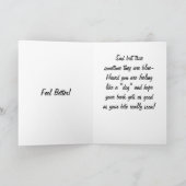 MANCHMAL SIND DIE DINGE BLAU! GUTE BESSERUNG KARTE (Innenseite)