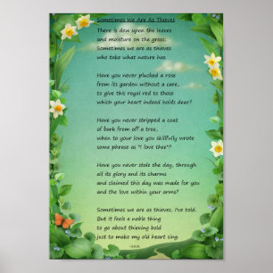 Manchmal sind wir wie Diebe Poster