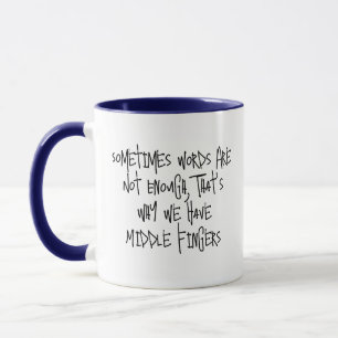 Manchmal sind Worte nicht genug Tasse - Stilles Ge