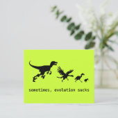 Manchmal sind zum Kotzen die Evolution Postkarte (Stehend Vorderseite)