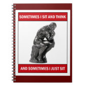 Manchmal sitze ich und denke, manchmal sitze ich e notizblock (Vorderseite)