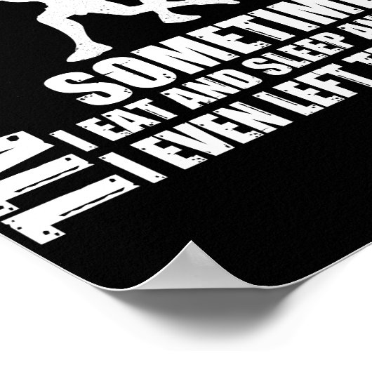 Manchmal spiele ich nicht immer Pickleball Poster (Ecke)