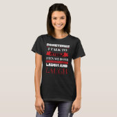 Manchmal spreche ich mit mir selbst - lustiges Zit T-Shirt (Vorne ganz)