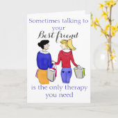 Manchmal spricht man mit deinem besten Freund... Karte (Gelbe Blume)