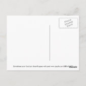Manchmal stimmt dein Essen einfach nicht mit dir ü Postkarte (Rückseite)