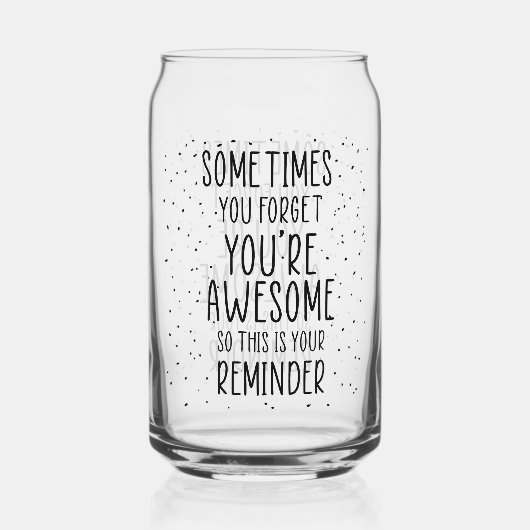 Manchmal vergessen Sie, dass Sie Phantastisch Moti Dosenglas (Rückseite)