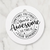 Manchmal vergessen Sie Ihr Phantastisches Geschenkanhänger (Rückseite)