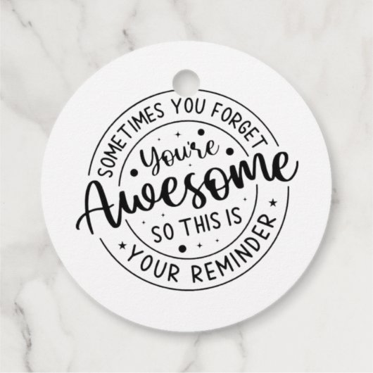 Manchmal vergessen Sie Ihr Phantastisches Geschenkanhänger (Rückseite)