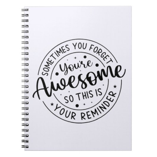 Manchmal vergessen Sie Ihr Phantastisches Notizblock (Vorderseite)